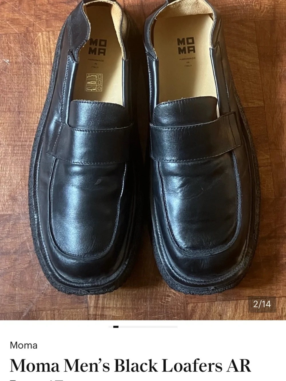 Moma Mens Black Loafer Ar Lux 43